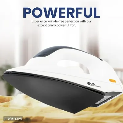 Casa Copenhagen Electric Fabrismooth 1000 Watt Dry Iron for clothes with Weilburger Coated Non Stick Soleplate (silver)-thumb2