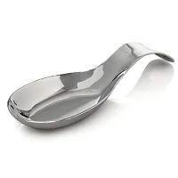 Kitchen Kemistry - M- Stainless Steel Spoon Rest, for Holding Messy Spoon After Stirring - Pack of 2-thumb1