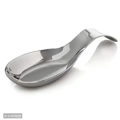 Kitchen Kemistry - M- Stainless Steel Spoon Rest, for Holding Messy Spoon After Stirring - Pack of 2-thumb2