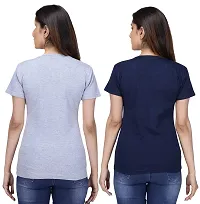 Neo Garments Women Cotton Half Sleeves Round Neck Combo Pack T-Shirt. Golden Days Swing  Panda | (Size -Small to 3XL) |-thumb1