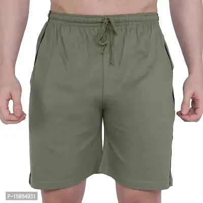 Neo Garments Men's Cotton Long Shorts | (Sizes: Medium, to 7XL) | All Fitness Activities.