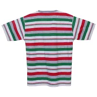Neo Garments Boys Round Neck Cotton Striped T-Shirt  3/4 Set for Kids. 30(7YRS-9YRS), 32(9YRS-10YRS), 34(10YRS-11YRS), 36(11YRS-13YRS). Multicolor.-thumb2