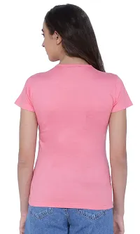 Neo Garments Women's Cotton T-Shirt. Saraswati Yantra (Pink). Size: X-Small to 2XL.-thumb1