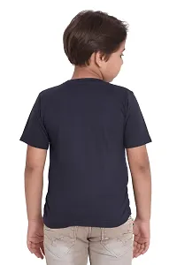 Neo Garments Kid's Boys  Girls Round Neck Cotton T-Shirt | MUMMA'S Sweetie Pie |Navy Blue | Size - (1Yrs to 7Yrs).-thumb1