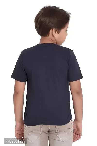 Neo Garments Kid's Boys  Girls Round Neck Cotton T-Shirt | MUMMA'S Sweetie Pie |Navy Blue | Size - (1Yrs to 7Yrs).-thumb2