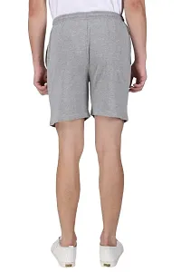 Menrsquo;s Cotton Long Shorts for All Fitness Activities. (Grey).-thumb2