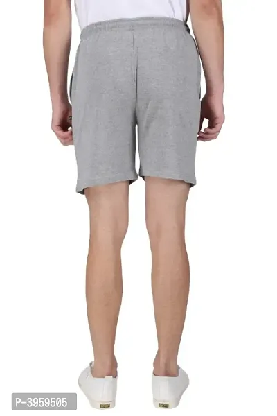 Menrsquo;s Cotton Long Shorts for All Fitness Activities. (Grey).-thumb3