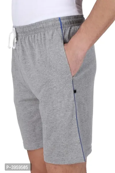 Menrsquo;s Cotton Long Shorts for All Fitness Activities. (Grey).-thumb4