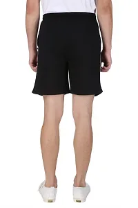 Menrsquo;s Cotton Long Shorts for All Fitness Activities. (BLACK).-thumb2