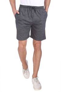 Menrsquo;s Cotton Long Shorts for All Fitness Activities. (CARBON).-thumb1