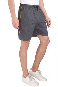 Menrsquo;s Cotton Long Shorts for All Fitness Activities. (CARBON).-thumb3