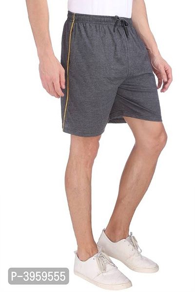 Menrsquo;s Cotton Long Shorts for All Fitness Activities. (CARBON).-thumb4