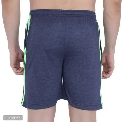 Menrsquo;s Cotton Long Shorts for All Fitness Activities. (BLUE-GREEN).-thumb3