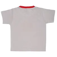 Kid's Boys  Girls Round Neck Cotton T-shirt | APPLE OF DADDY'S EYE | (CEMENT) | Sizes- S-23-thumb1