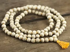 Devama The Divine Tulsi Japa Mala Necklace with Tassel Natural Rosary Jaapmala for Meditation Mantra Chanting & Pooja Astrology Organic Jewellery for Men & Women - Pack of 1 with Jaap Bag-thumb3