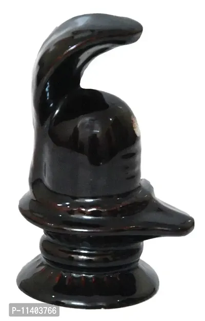 Ceramic Lord Shiva Lingam Puja Idol (Standard, Multicolour)-thumb0