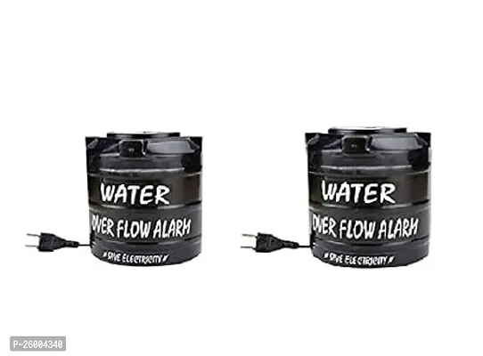 Multipurpose Water Overflow Alarm Pack of 2, Black Colour
