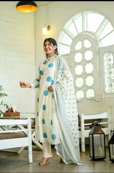 Rayon Kurta bottom with dupatta sets