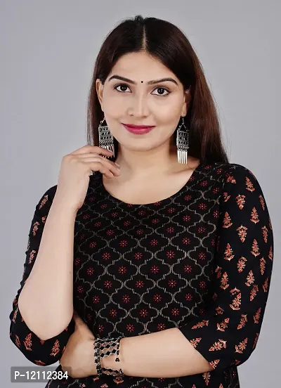 Stylish Multicoloured Cotton Blend Anarkali Kurta For Women-thumb4