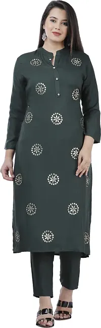 Fancy Viscose Rayon Kurta Bottom Set