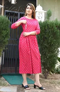 Stylish Pink Viscose Rayon Anarkali Kurta For Women-thumb3