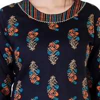 Attractive Black Floral Print Kurta and Palazzo Set For Women-thumb1