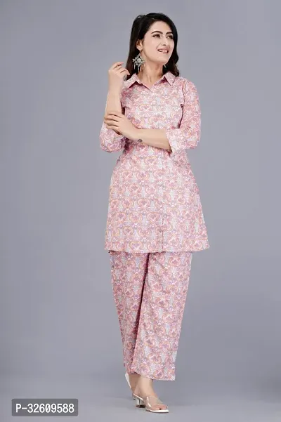 Fancy Rayon Printed Kurta Bottom Set For Women