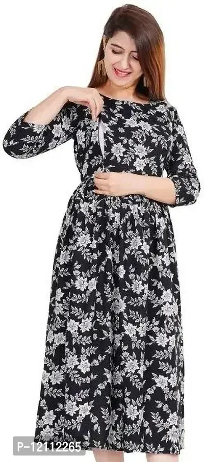 Stylish Black Viscose Rayon Anarkali Kurta For Women-thumb2