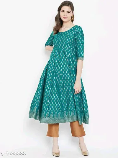 Stylish Viscose Rayon Anarkali Kurta For Women