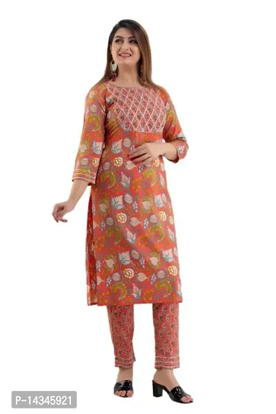 Stylish Rayon Printed Kurti Palazzo Set For Women