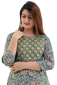 Stylish Rayon Printed Kurti Palazzo Set For Women-thumb1