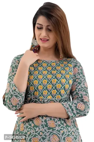 Stylish Rayon Printed Kurti Palazzo Set For Women-thumb2