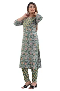 Stylish Rayon Printed Kurti Palazzo Set For Women-thumb2