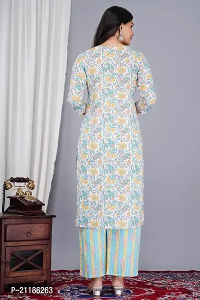 Fancy Cotton Kurta Set For Women-thumb2