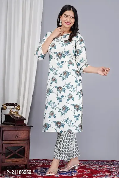 Fancy Cotton Kurta Set For Women-thumb5