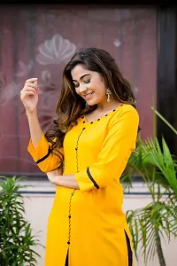 Yellow Embroidery Kurtis With Palazzo Set-thumb1