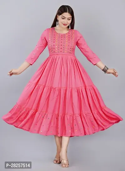 Trendy Rayon Anarkali Kurti For Women