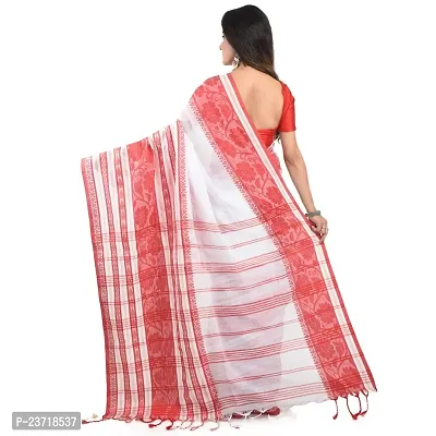 Rupanjali Women's Khadi Cotton Saree With Blouse Piece (Rs_Bh001_White)-thumb3