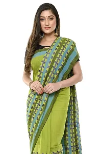 Rupanjali Women's Khadi Cotton Saree With Blouse Piece (Rs_Bh001_Green  Blue)-thumb3