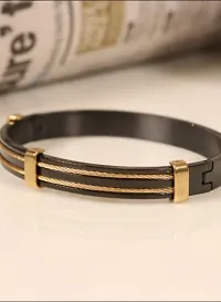 Attractive Black Alloy Kada Bracelet Gift For Men and Boys-thumb3