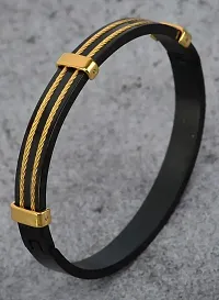 Attractive Black Alloy Kada Bracelet Gift For Men and Boys-thumb2