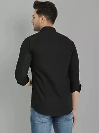 Men Cotton Solid Full Sleeve Casual Shirt-thumb2