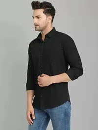 Men Cotton Solid Full Sleeve Casual Shirt-thumb1