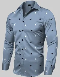 NHS Fashion A Cotton Full Sleeve Solid Regular Fit Multicolour Shirt Formal Shirt |Casual Shirt for Men and Boys (Pack of 1) (Large, Blue)-thumb1