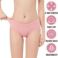 ROKSHI Women Antibacterial Cotton Hipster Panty - Pack of 5-thumb1