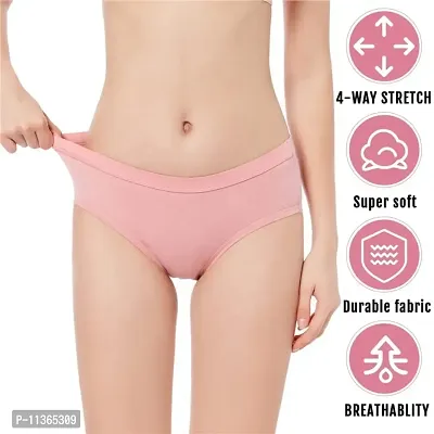 ROKSHI Women Antibacterial Cotton Hipster Panty - Pack of 5-thumb2