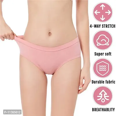 ROKSHI Women Antibacterial Cotton Hipster Panty - Pack of 6-thumb2