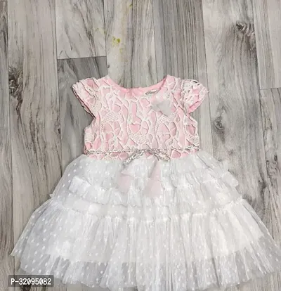 Stylish Net Frock for Kids Girl-thumb0