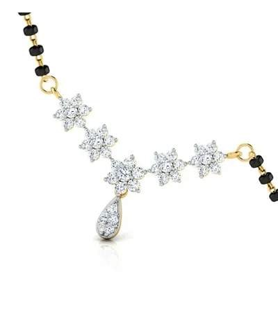 TRENDY GOLD PLATED ALLOY MANGALSUTRA FOR WOMEN