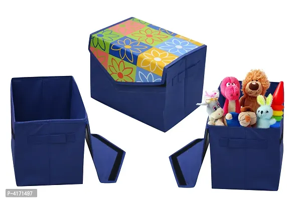 Printed Laminated Non Woven Toy Box Or Multipurpose Storage Box-thumb0